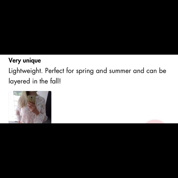 LACE CROP TOP SIZE XL/8 - Picture 8 of 10